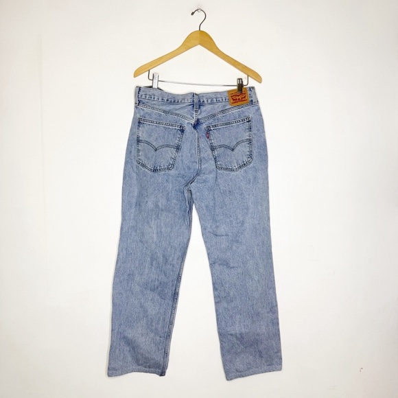 Levi’s Low Pro Straight Leg Women's Blue Jeans Size 31 Cotton - Picture 6 of 7